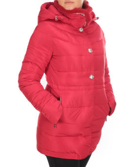 5052 RED Куртка зимняя женская (холлофайбер, отделка натуральная норка)