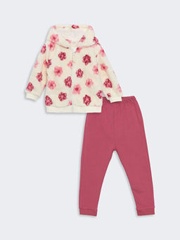 Kap??onlu K?z Bebek H?rka ve Pantolon 2li Tak?m