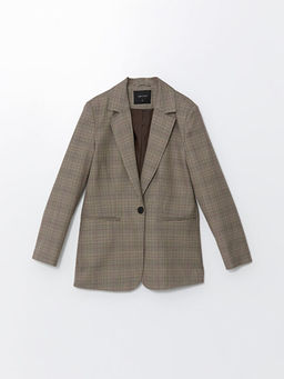 Ekose Kad?n Blazer Ceket