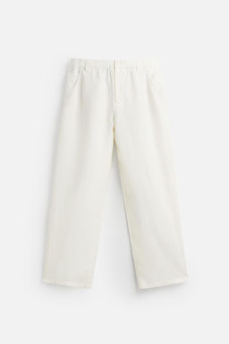 100% HEMP RELAXED FIT TROUSERS - Zara фото 25