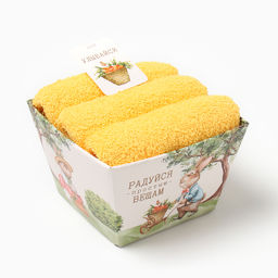 Набор полотенец Этель Радуйся простым вещам 35х50 см - 3 шт, 100% хл, , махра 340 г/м2  фото 6