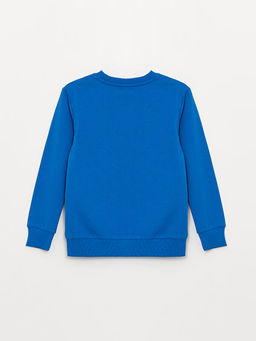 Bisiklet Yaka Sonic Bask?l? Uzun Kollu Erkek ?ocuk Sweatshirt - Waikiki фото 2