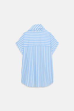 CAMISA RAYAS LAZO / Azul / Blanco - Zara фото 8