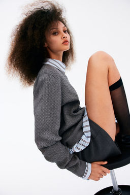 Jersey en punto trenzado - H&m фото 4