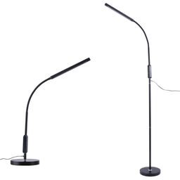 ULM-T619 10W/3000-6500K/DIM BLACK Торшер напольный светодиодный, 10W, с регулировкой наклона. Сенсорный выключатель. Диммер. Черный. ТМ Uniel