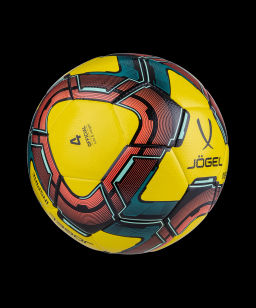 Мяч футзальный JOGEL Inspire №4, желтый/черный/красный  фото 2