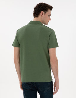 Haki Slim Fit Polo Yaka Ti__rt - Pierre cardin фото 5