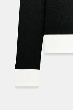 DOUBLE CONTRAST T-SHIRT - Zara фото 16