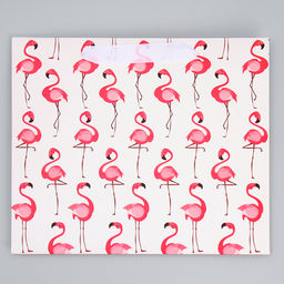Пакет ламинированный горизонтальный Фламинго, ML 27 23 11,5 см - Дарите счастье фото 9