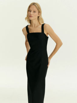 Платье макси из костюмной шерсти, PL1591/laine - Emka фото 2