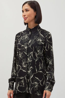 Блузка черная