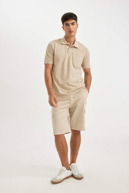 New Regular Fit K?sa Kollu Pike Basic Duz Polo Tisort - Defacto фото 5