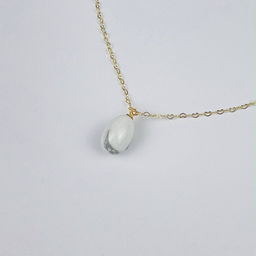 Кулон на цепочке из Говлита 45 см +