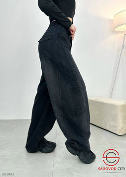 Джинсы багги с высокой посадкой - Bruno фото 4