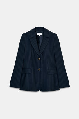 PINSTRIPE BLAZER WITH SHOULDER PADS - Zara фото 7