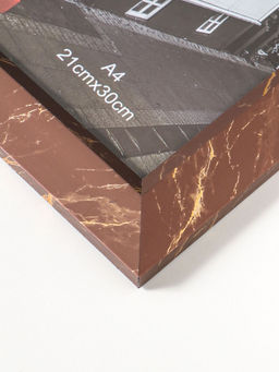 Фоторамка пластик формат А4 см "Гедеон" шоколад с золотом 36х27х2 см