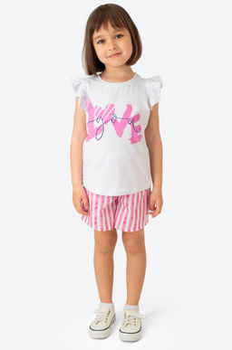 Летний хлопковый костюм с лайкрой для девочки Bonito  фото 10