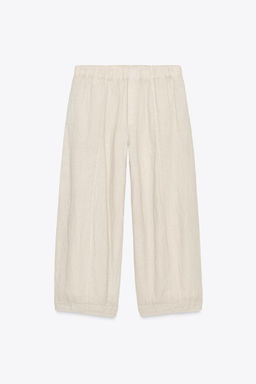 LINEN TROUSERS ZW COLLECTION - Zara фото 8