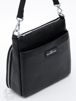 Сумка женская кожаная 2378Y black Polina&Eiterou