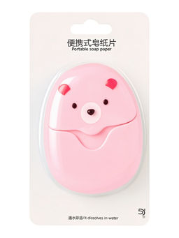 Цена за 2 шт. Дорожное мыло с ароматом розы, 50 листов