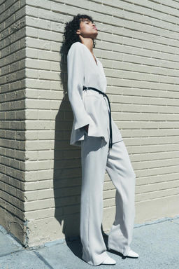 ZW COLLECTION STRAIGHT-FIT TROUSERS - Zara фото 16
