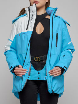 Горнолыжный костюм женский зимний голубого цвета 02321Gl - Chunmai фото 14