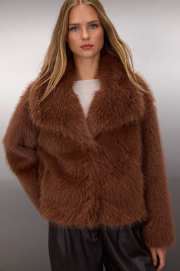 Bej Oversize Kal?p Kurk Mont TWOAW25MO00035