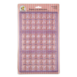 S-CHIEF PPC-0101 Форма для шоколада полистирол 27.5 х 17.5 х 2.5 см 1 шт №1 квадратики фото 3