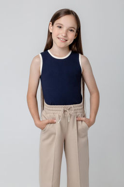 Crockid _ КР 302073/индиго к396 майка для дев