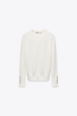 BASIC PLAIN KNIT SWEATER - Zara фото 15