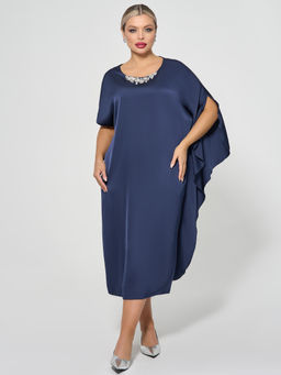 Платье 0390-1п_У тёмно-синий