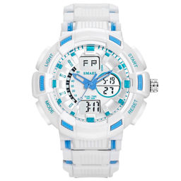 Часы наручные Smael мужские электронные SM1366white-blue