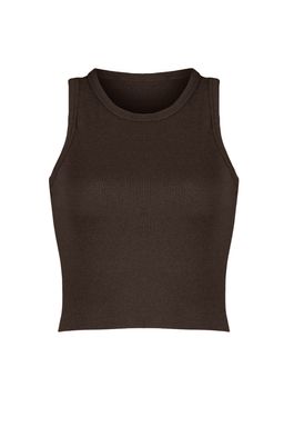 TRENDYOLMILLA Pembe-Beyaz 2li Paket Vucuda Oturan Crop Halter Yaka Fitilli Esnek Orme Atlet TWOSS21AL0058  фото 72