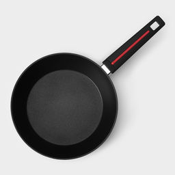 Сковорода Magistro Flame, d=26 см, h=7 см, кованый алюминий, антипригарное покрытие, индукция, чёрная фото 3