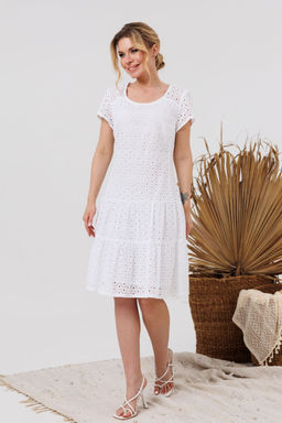 Платье AMORI 9849 молоко  фото 2