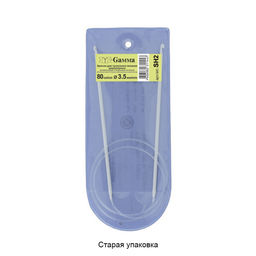 Для вязания Gamma SH2 крючки для вязания циркулярные алюминий d 3.5 мм 80 см в чехле фото 3