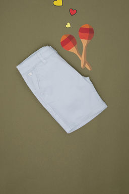 Голубые тканые шорты для мальчика