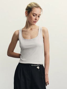 Базовый топ из эластичного хлопка / Zarina