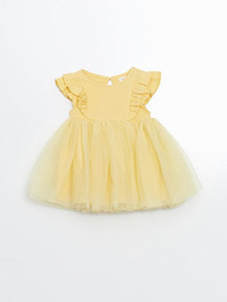 Basic Dantel T?ll? K?z Bebek Elbise