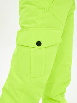 Брюки зимние женские / сноубордические Alpha Endless Симфония склона_YEL Желто-зеленый  фото 34