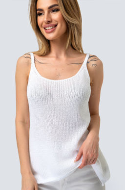 Женский вязаный топ на бретелях Happy Fox