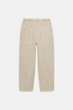 PANTAL?N BOLSILLOS ALGOD?N / Beige - Zara фото 4