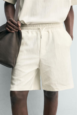 BERMUDA JOGGER ESTRUCTURA / Blanco roto - Zara фото 5