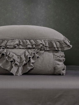 Комплект с одеялом Cloud Stonewashed Cotton (графит)