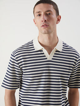 Polo Yaka ?izgili Erkek Ti??rt