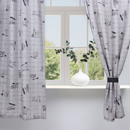 Комплект штор для кухни с подхватами Этель Homemade 170×145 см-2 шт., 100% п/э