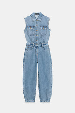 MONO Z1975 DENIM PIERNA BALLOON / Azul medio