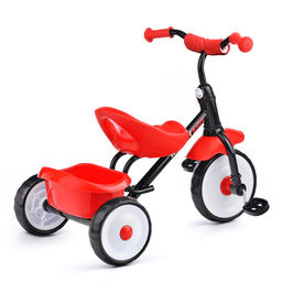 Велосипед трехколесный Rocket, колеса EVA 9"/7", цвет черный/красный