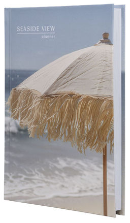 Ежедневник А5 недатированный LITE ОТДЫХ НА МОРЕ 128 л. с дизайном, твердая обложка 7БЦ, гл...