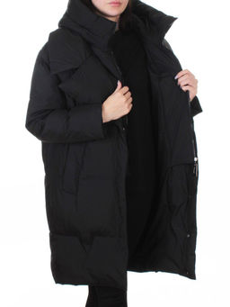 Z24-829 BLACK Куртка зимняя женская оверсайз (200 гр. тинсулейт)